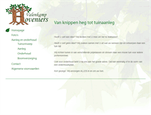 Tablet Screenshot of hvhoveniers.nl